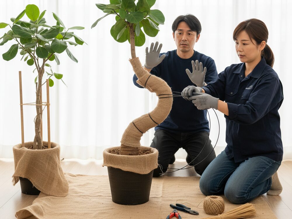 フィカス 曲げ方のポイント