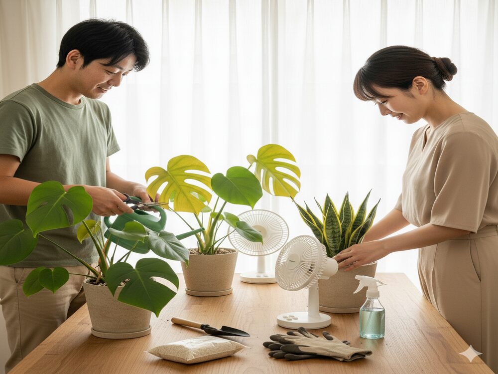 観葉植物のダニと土の管理まとめ
