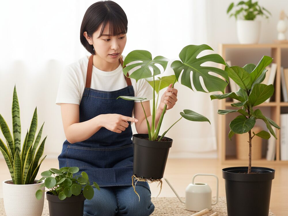 観葉植物ビニールポットのまま育てる疑問
