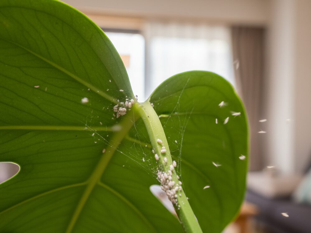 観葉植物の小さい白い虫、その正体は？