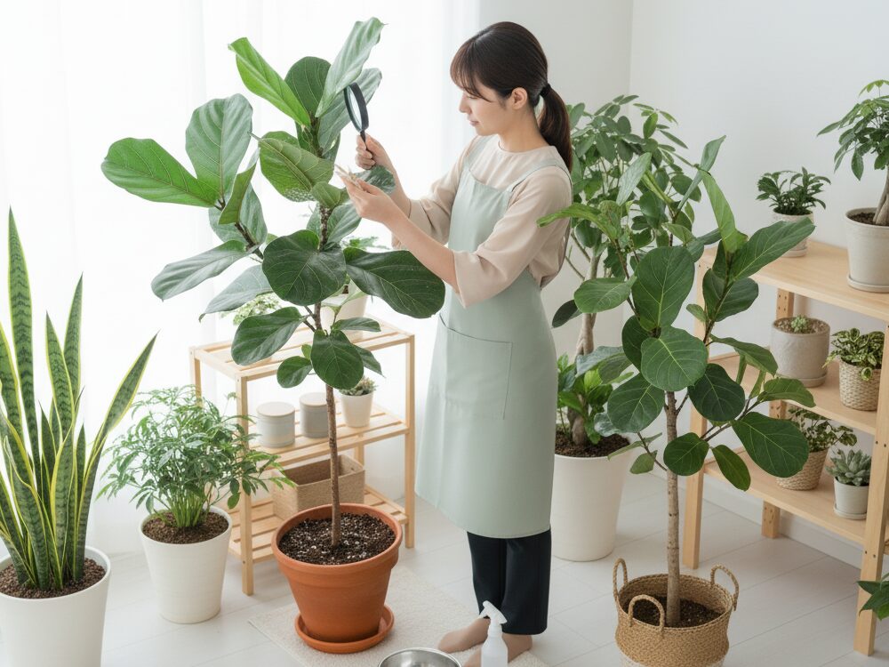 観葉植物の小さい白い虫、その正体は？