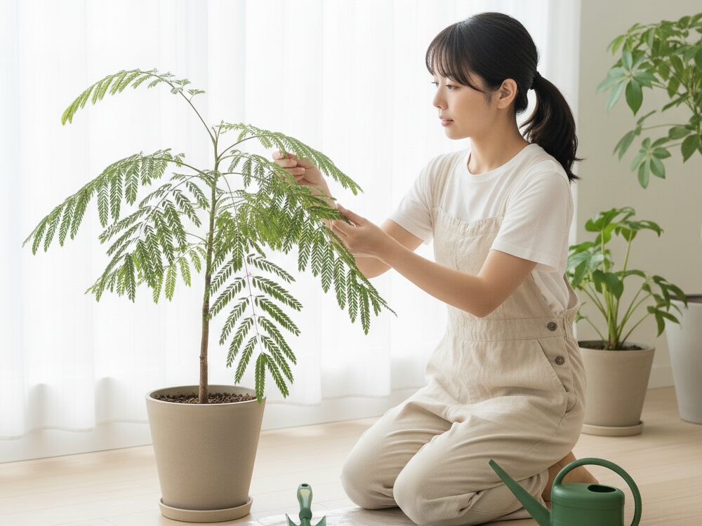 エバーフレッシュの葉が垂れる理由