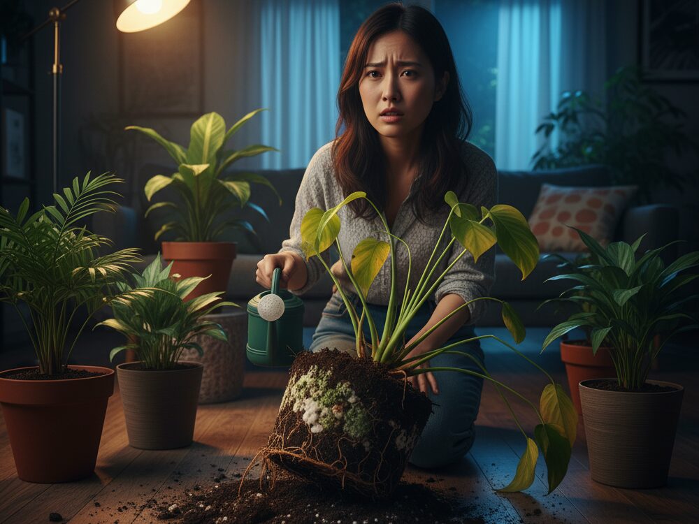 夜の水やりによる根腐れリスク