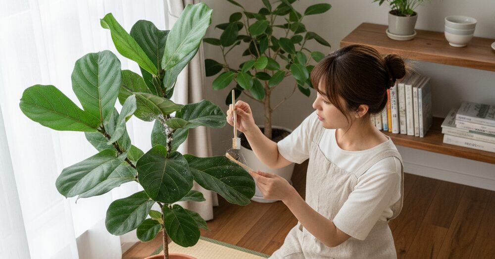 観葉植物の小さい白い虫、その正体と駆除法