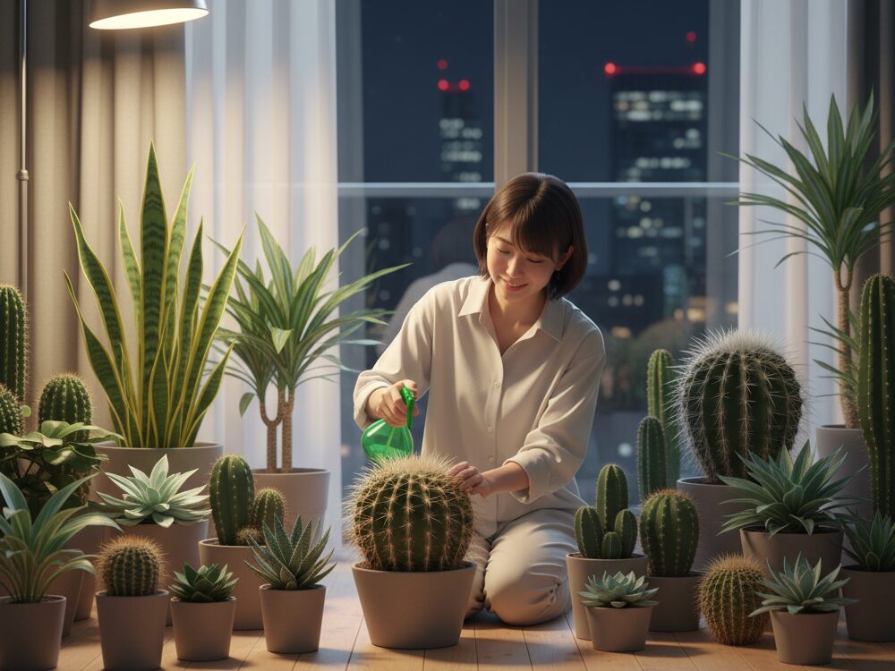 サボテンなどCAM植物の場合