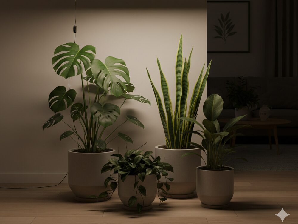 日光不足を補う育成ライトの効果