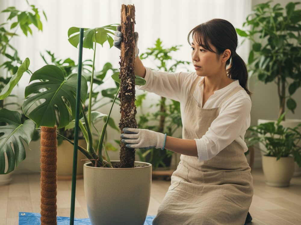 腐食した支柱の交換と対策