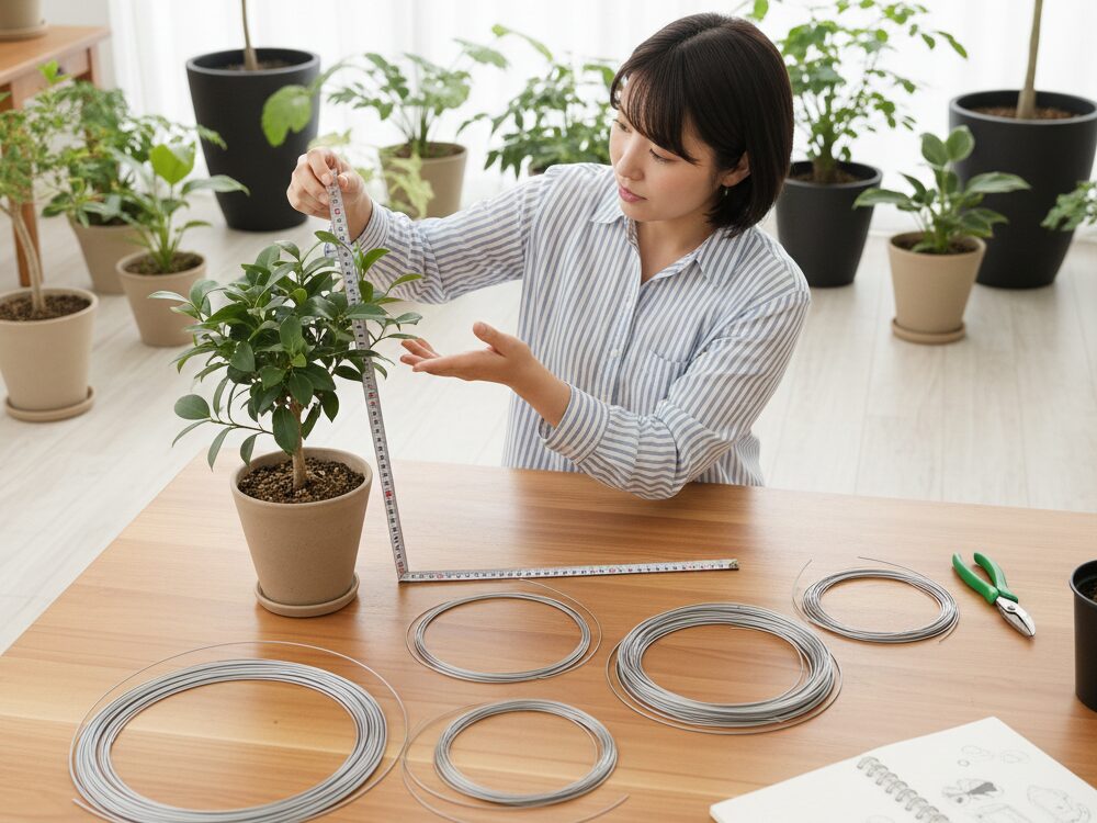 枝の太さに合う針金の選び方