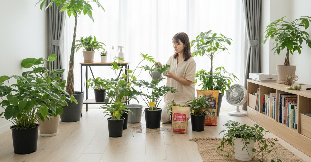観葉植物の室内の虫対策！原因と駆除方法を徹底解説