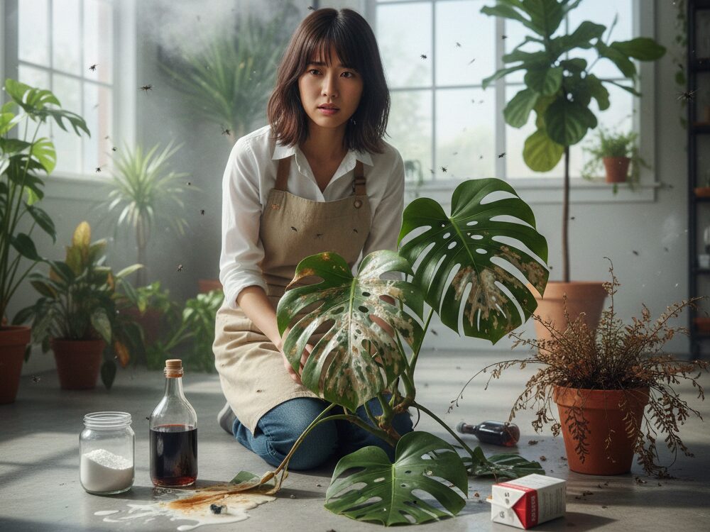 手作り虫除けや牛乳散布の危険性