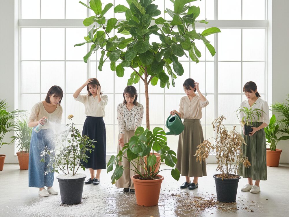 観葉植物が殺虫剤で枯れる5つの原因
