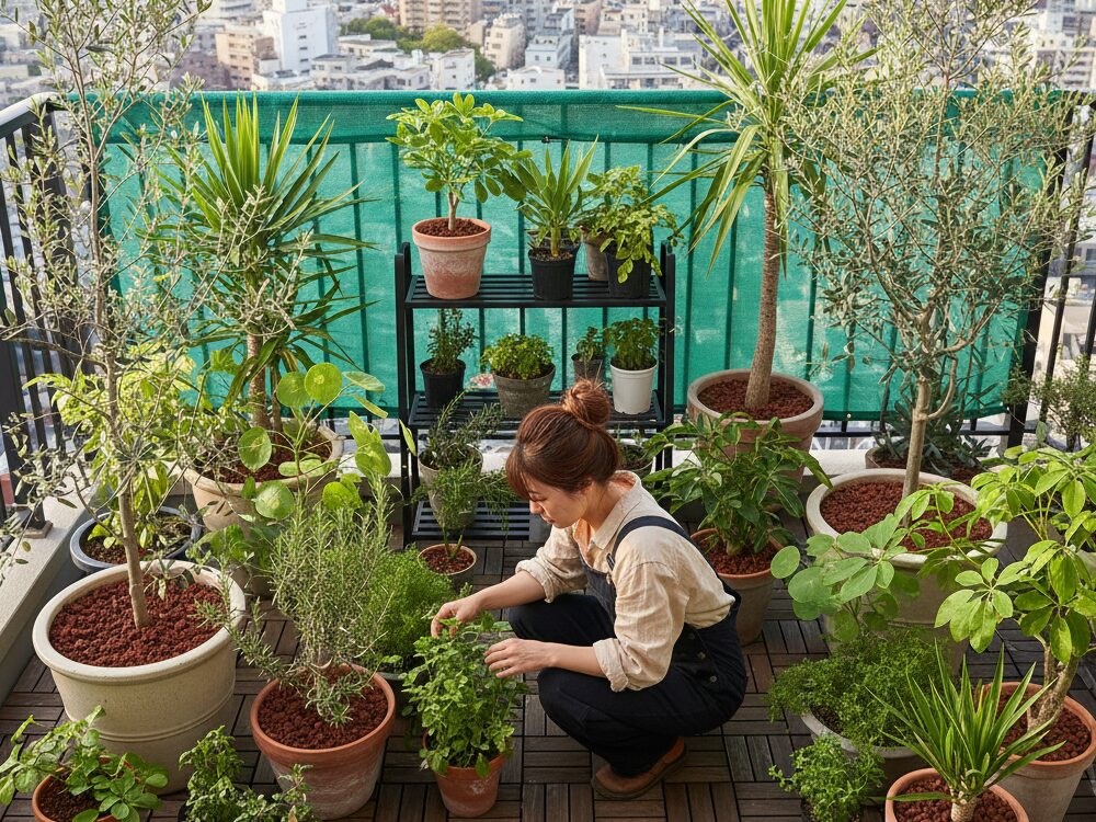 ベランダに出しっぱなしOKな観葉植物と季節の管理法