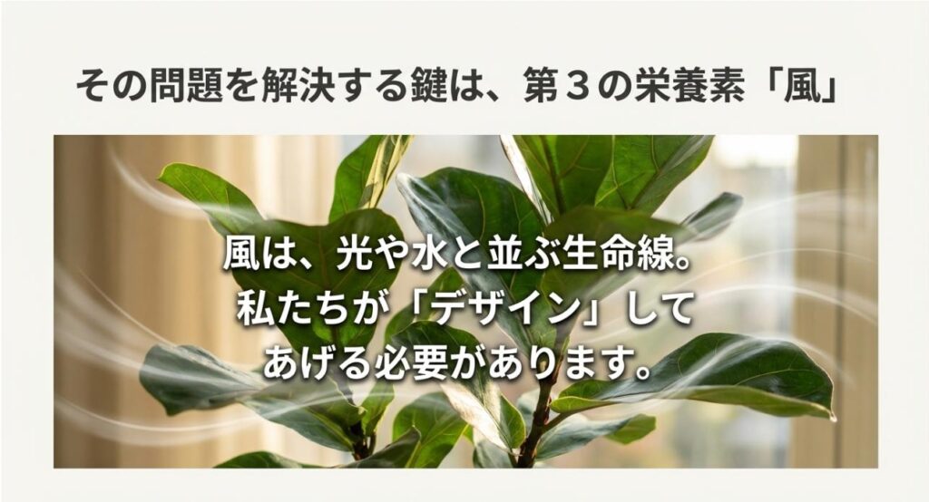 光と水に並ぶ生命線として「風」をデザインすることの重要性