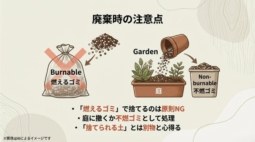 余って困る大きな土の袋と、収納不要で使い切れるダイソーの0.6Lパックの比較