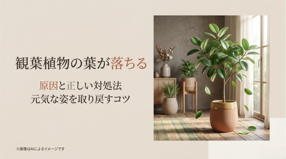 観葉植物の葉が落ちる原因と正しい対処法
