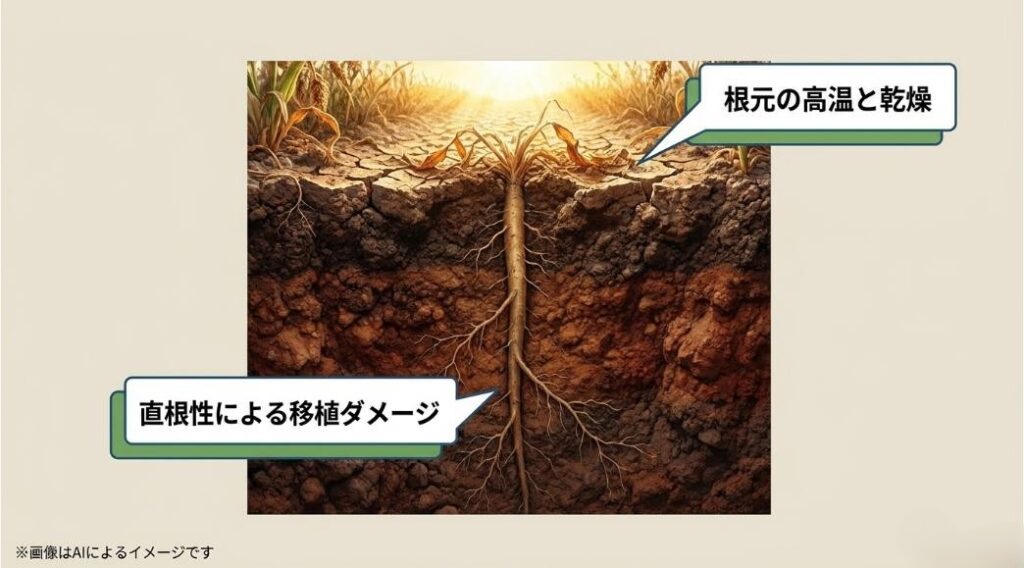 丹精込めた植物が枯れてしまい、頭を抱えて悲しむ男性のイメージ画像